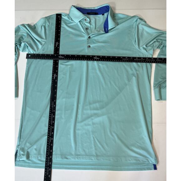 Greyson Men’s Long Sleeve Mint Green Golf Pullover Polo XL - Picture 4 of 7